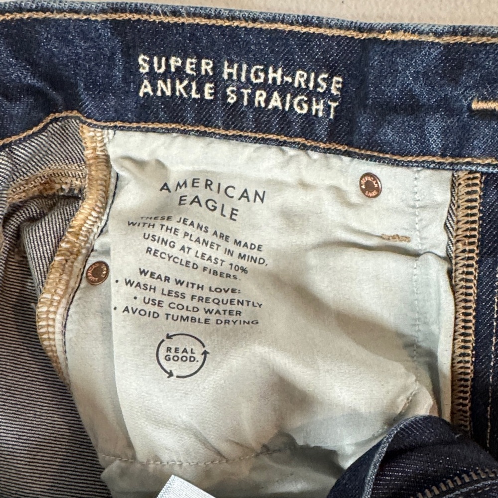 American Eagle Outfitters Dark Blue Straight Jeans